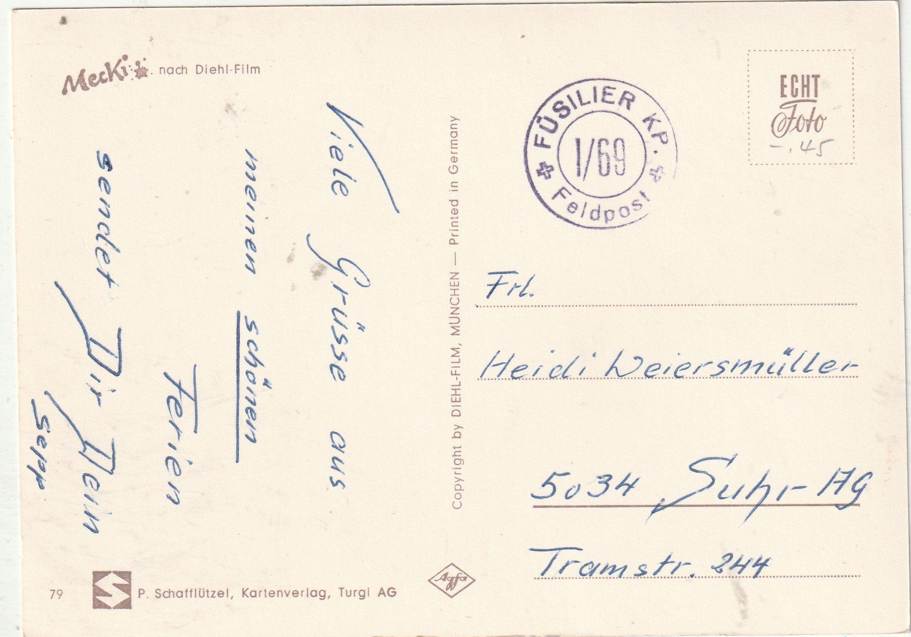 Cartoline postali: Mecki Karte – Usato da Lumbrein venduto da made02 1