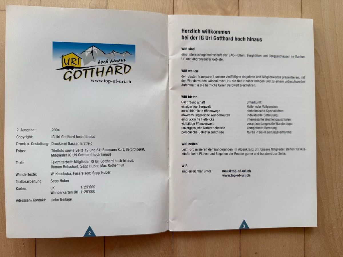 Libri: Alpenkranz Uri Buch mit Wanderungen – Usato da Uster venduto da Schangnau87 1