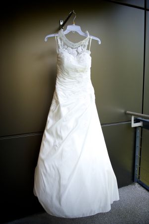Brautkleid Bellice A-Linie, florale Spitze, Ivory, Gr. 34/36