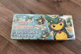Special Pokemon Box Card Game Rayquaza Pikachu