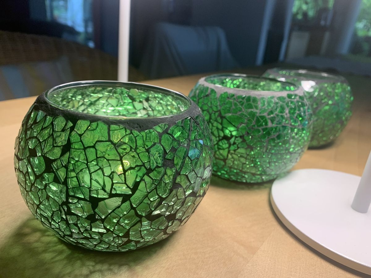 Sonstige Dekorationen & Accessoires: Windlichter originell, glasig grün  – Gebraucht aus Brugg AG von Simone92 4