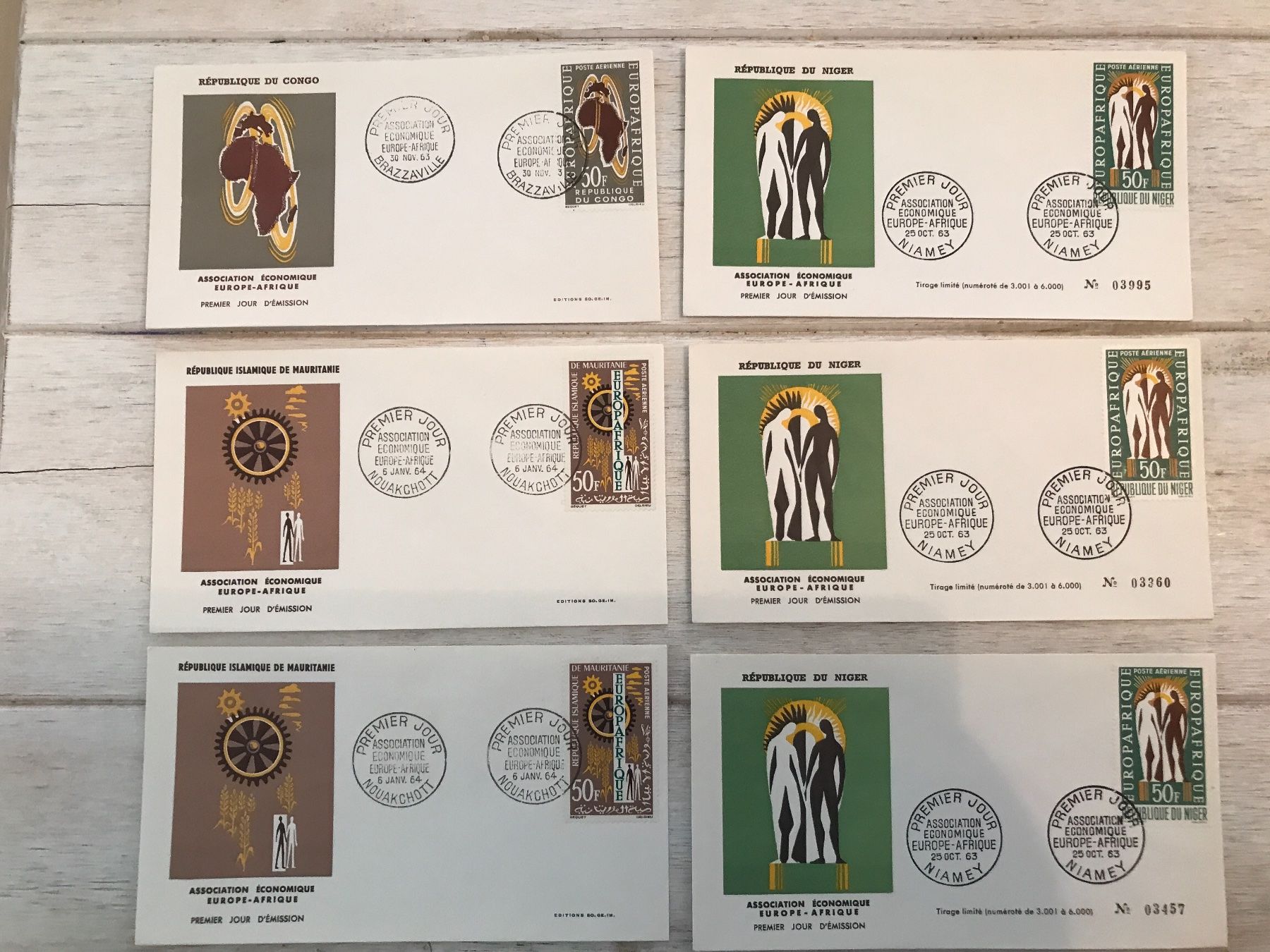 Tutti i francobolli: 14 FDC Afrika – Usato da St.Gallen venduto da Bigdisch 1
