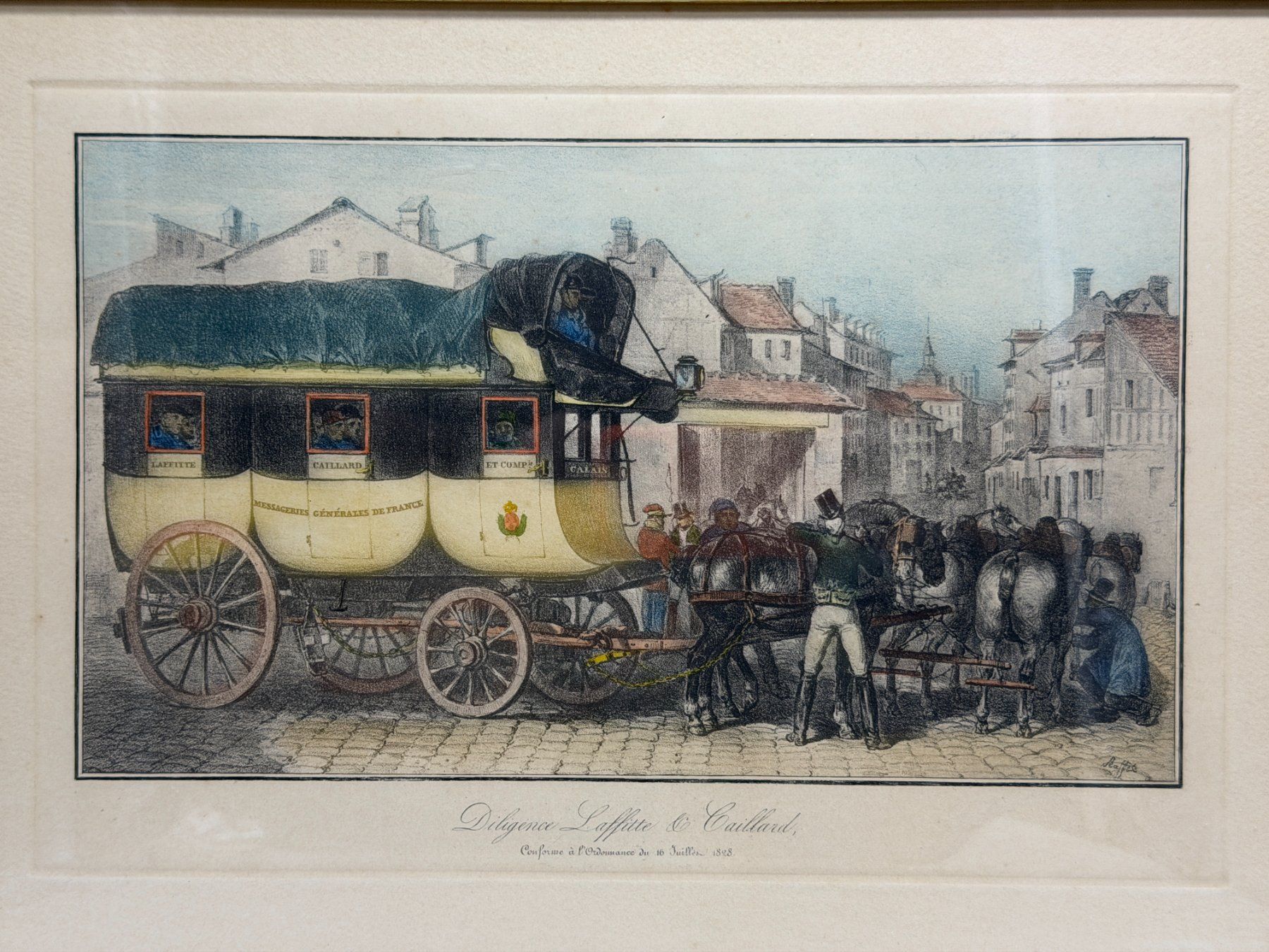 Stiche: Gravure ancienne Diligence Laffitte et Caillaud 1825 – Gebraucht aus Morges von MeeBee 3