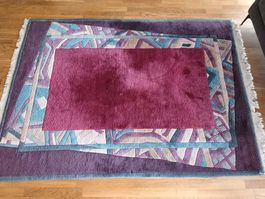 Teppich Handgeknüpft 170x233cm Violett