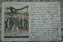 Das Fähnlein der sieben Aufrechten 1905 Postkarte