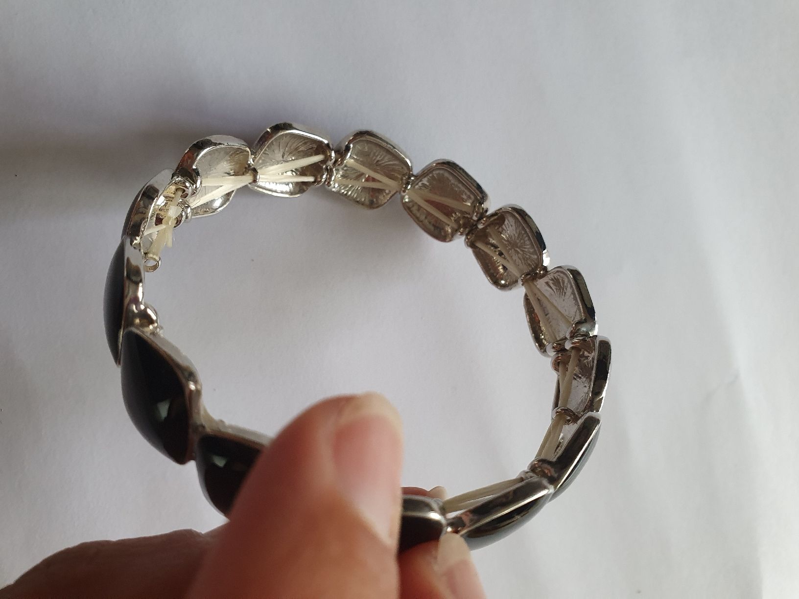 Bracciali & Braccialetti: Armband, schwarz/silbrig – Usato da Steinach venduto da Xamax18 3
