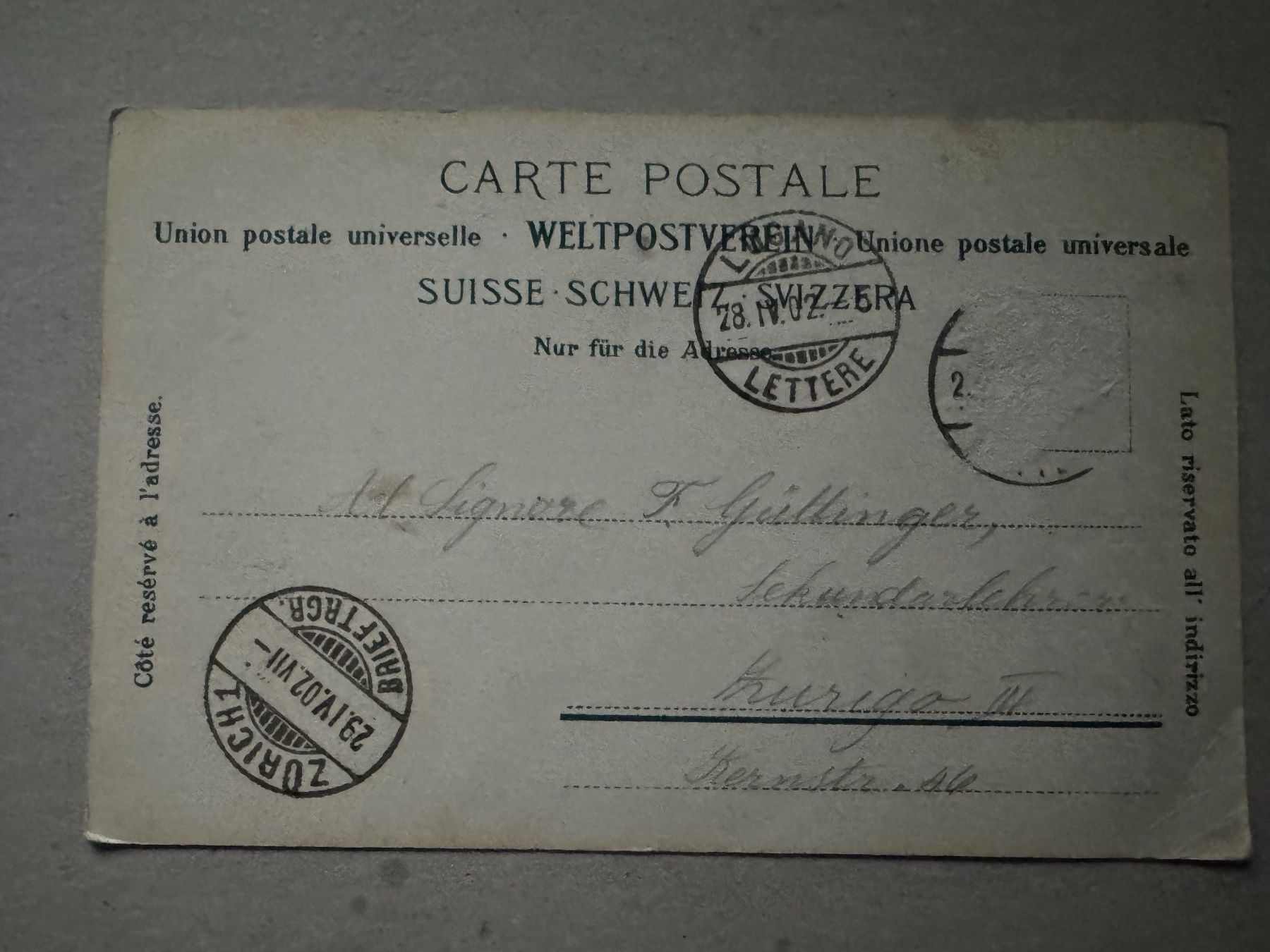 Cartoline postali: LUGANO - Via Pessina - Ansichtskarte – Usato da Tegerfelden venduto da siebenmacky 1