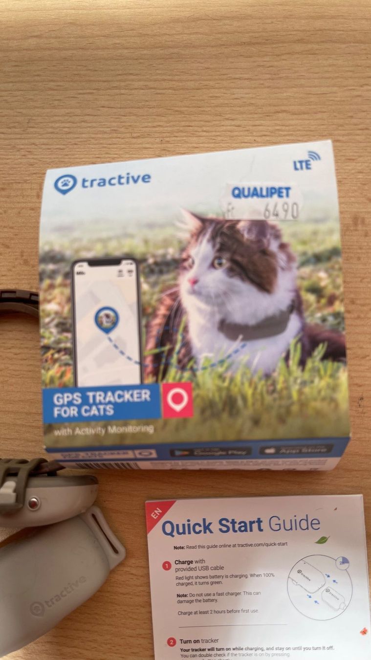 Garmin Sonstiges Tierzubehör: TRACTIVE GPS TRACKER FOR CATS LTE Neu/NP65CHF – Neu (gemäss Beschreibung) aus Kölliken von Hap-7