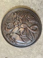 Holzrelief Wanddeko Maya Azteken Handarbeit Honduras 38cm