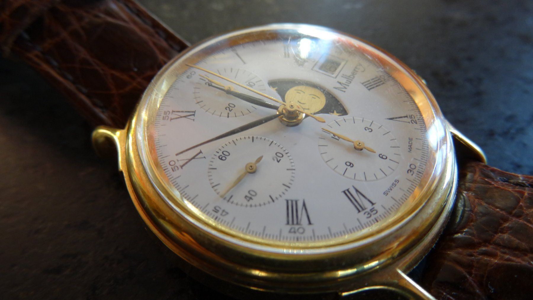 Orologi: Mulberry Chrongraph Mondphase 37mm – Usato da Sulz LU venduto da simula2 6