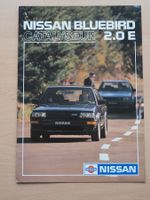 Prospekt Nissan Bluebird Catalyseur 2.0 E von 3/86