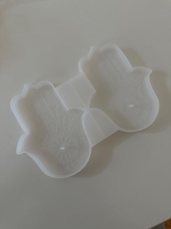 Silikonform Hamsah Lotus – 4 Mulden, Für Seife, Kerzen, Harz, Lebensmittelecht