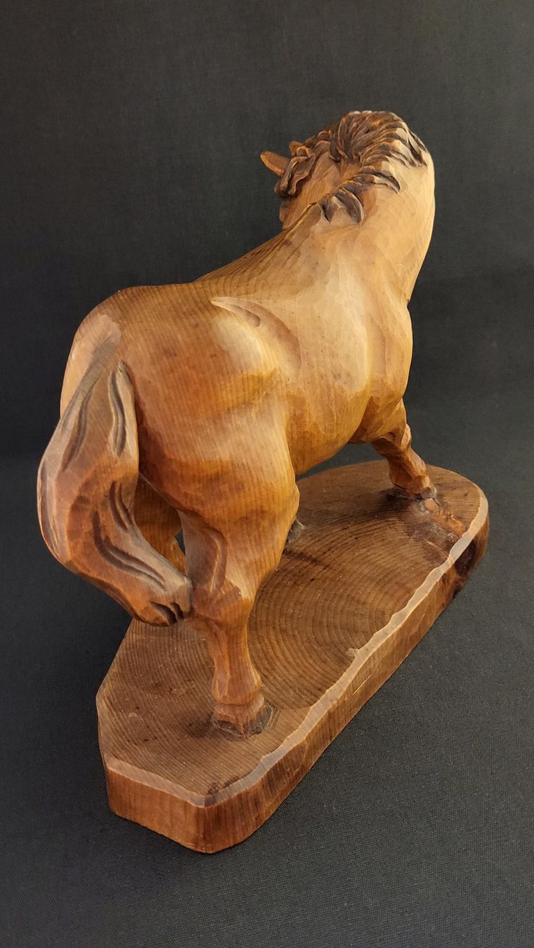 Statuette: Handgeschnitztes Pferd / Gaul – Usato da Basel venduto da spinne02 4