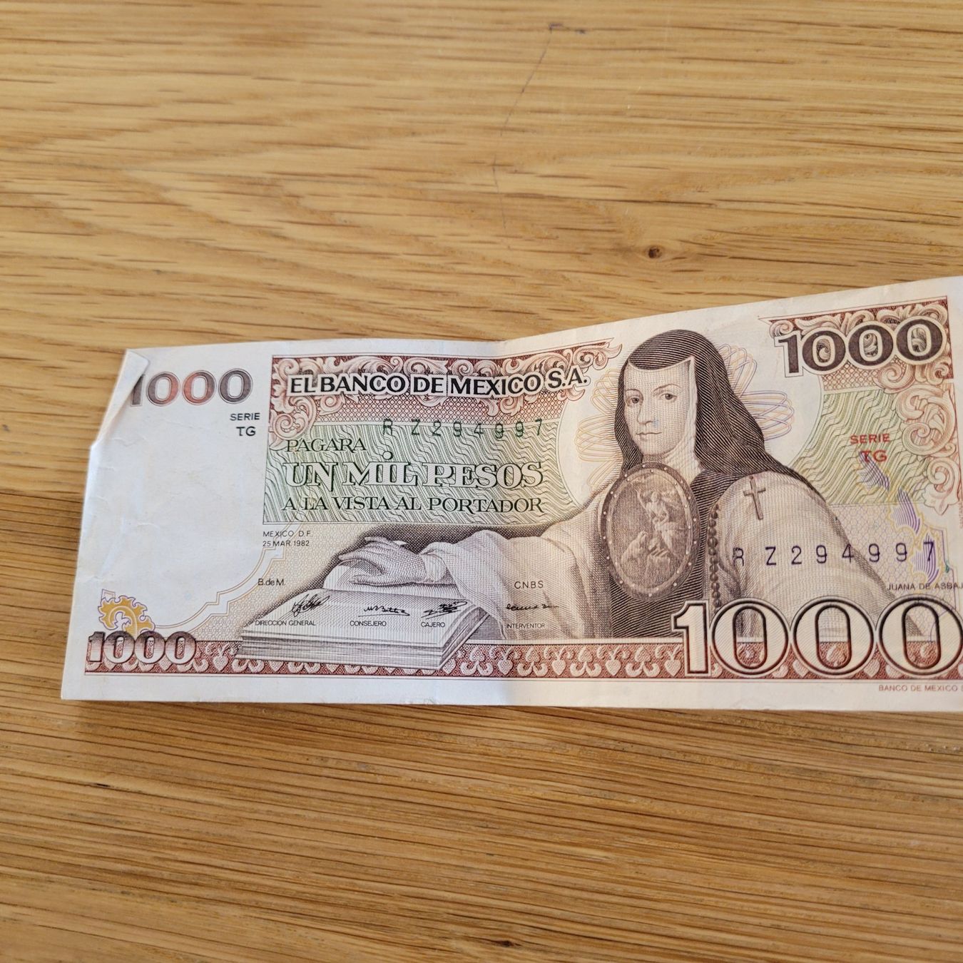 Billets de banque: Banknote Mexico 1000 – D'occasion à Biel/Bienne par Destockweb