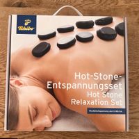 Hot-Stone Set mit 23 Basaltsteinen in Bambusbox /ungeöffnet