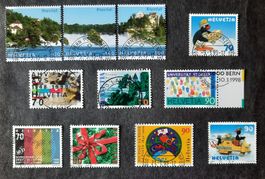 Ob-19 Timbres Helvetia oblitérés, années 1998, 1999 et 2015