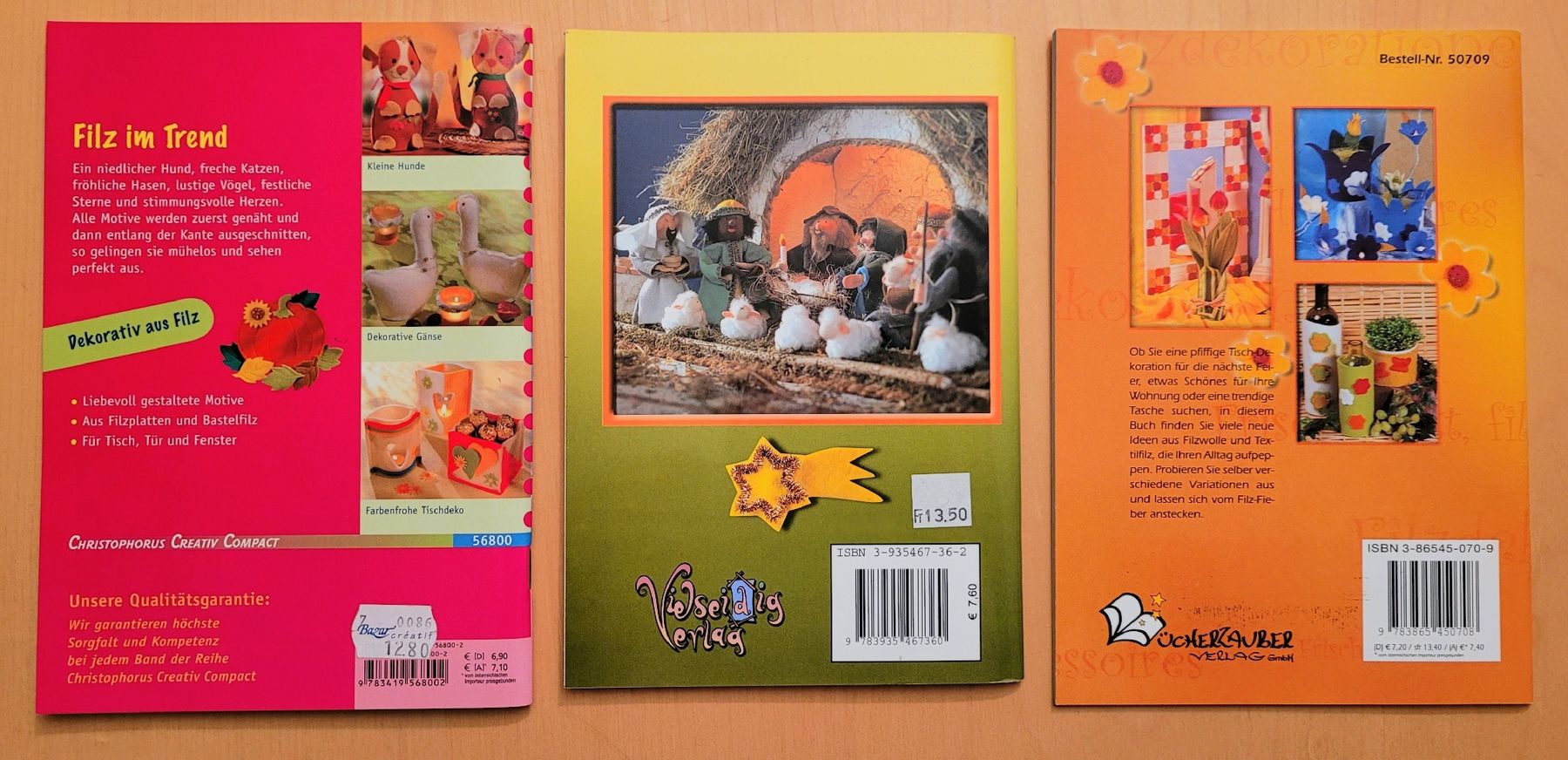 Bücher: Basteln mit Filz - Bücherpaket – Neu (gemäss Beschreibung) aus Madiswil von Laubfleck 1