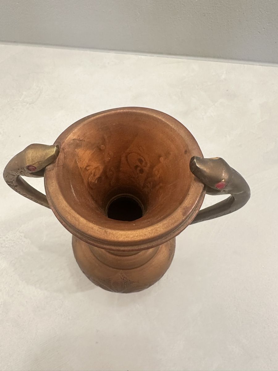 Vasi & Recipienti: Kupfervase mit Schlangenhenkeln – Nuovo (secondo la descrizione) da Nebikon venduto da Vanessa2003 2