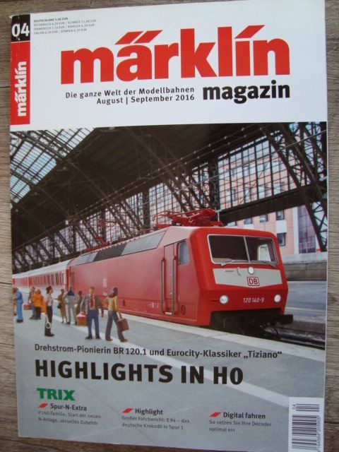 Riviste & Magazine: Märklin Magazin Nr. 04 August / September 2016 – Nuovo (secondo la descrizione) da Thun venduto da Abigboss