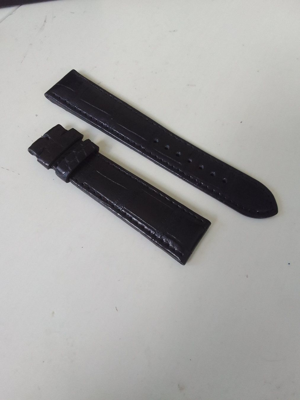 Bracciali & Braccialetti: Glashütte Kroko Lederband 20/18mm – Nuovo e nell'imballaggio originale da Zürich venduto da Carolex