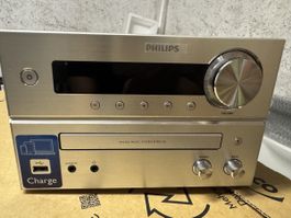 Philips Micro Music System Stereoanlage mit 2 Boxen