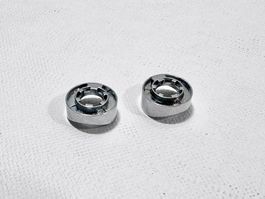 SHIMANO SOCKEL ADAPTER FÜR RAHMENSCHALTUNG Chrom 2Stk. NOS