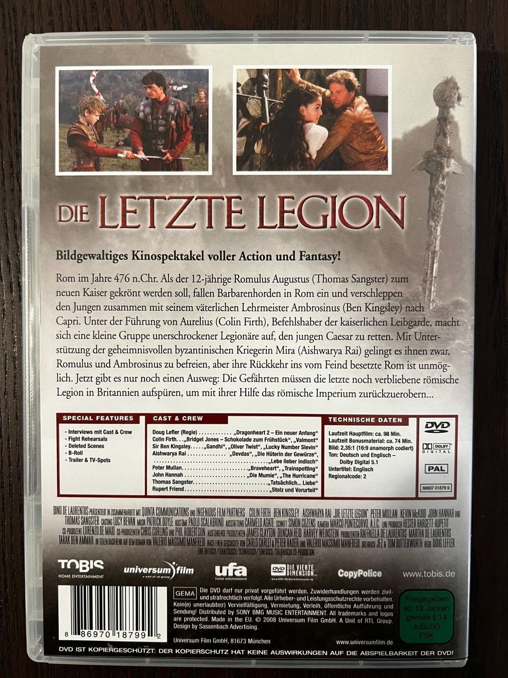 Tutti i DVDs: Die letzte Legion – Usato da Zürich venduto da FilmFreunde 1