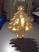 Tannenbaum mit Reh, beleuchtet, Melinera, Batterien