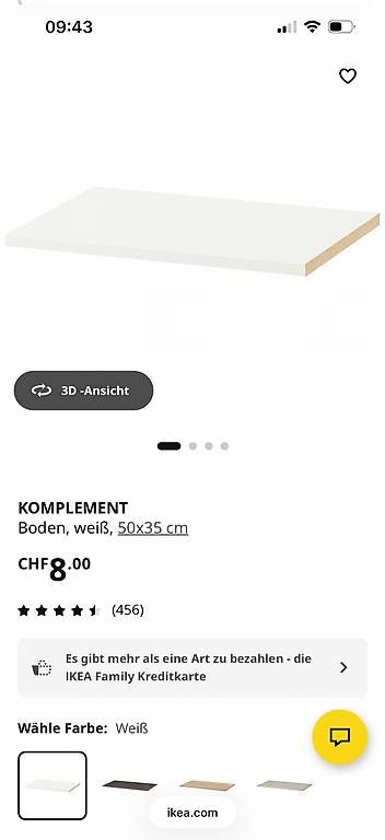 Ikea Scaffali: IKEA Boden, weiß, 50x35 cm – Usato da Glattpark(Opfikon) venduto da N.Naumkin 1
