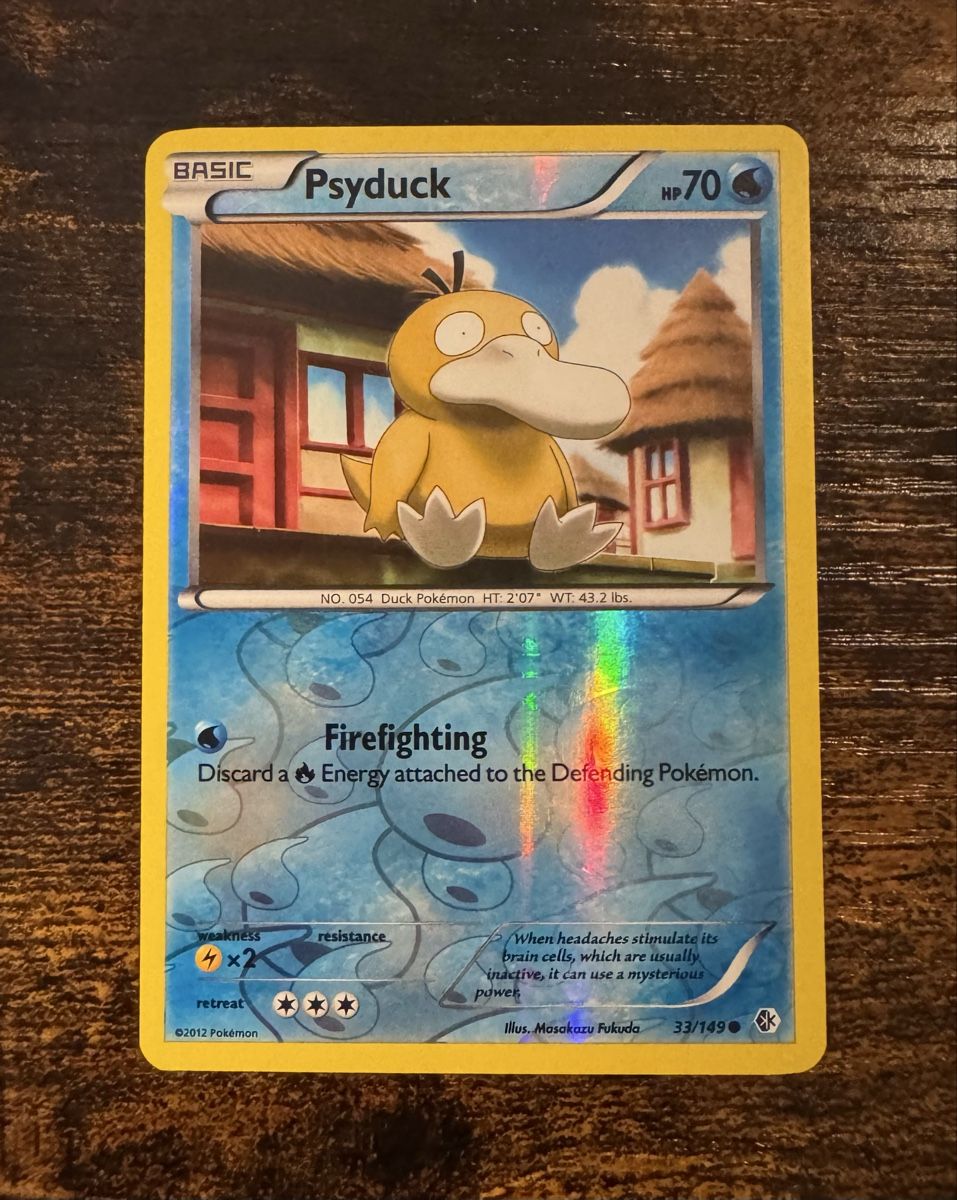 Pokémon Carte collezionabili: Psyduck Reverse Holo 33 - EN – Usato da Zürich venduto da LJF