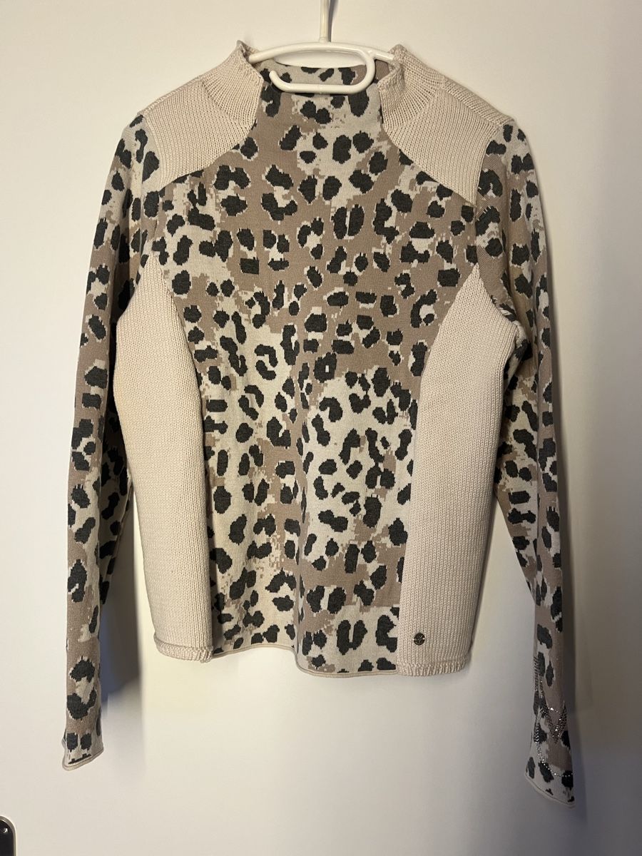 Monari Maglioni & Felpe: Monari Pullover mit Leo Muster, Gr. 38, Top Zustand! – Usato da Langenthal venduto da Alperose_5 1