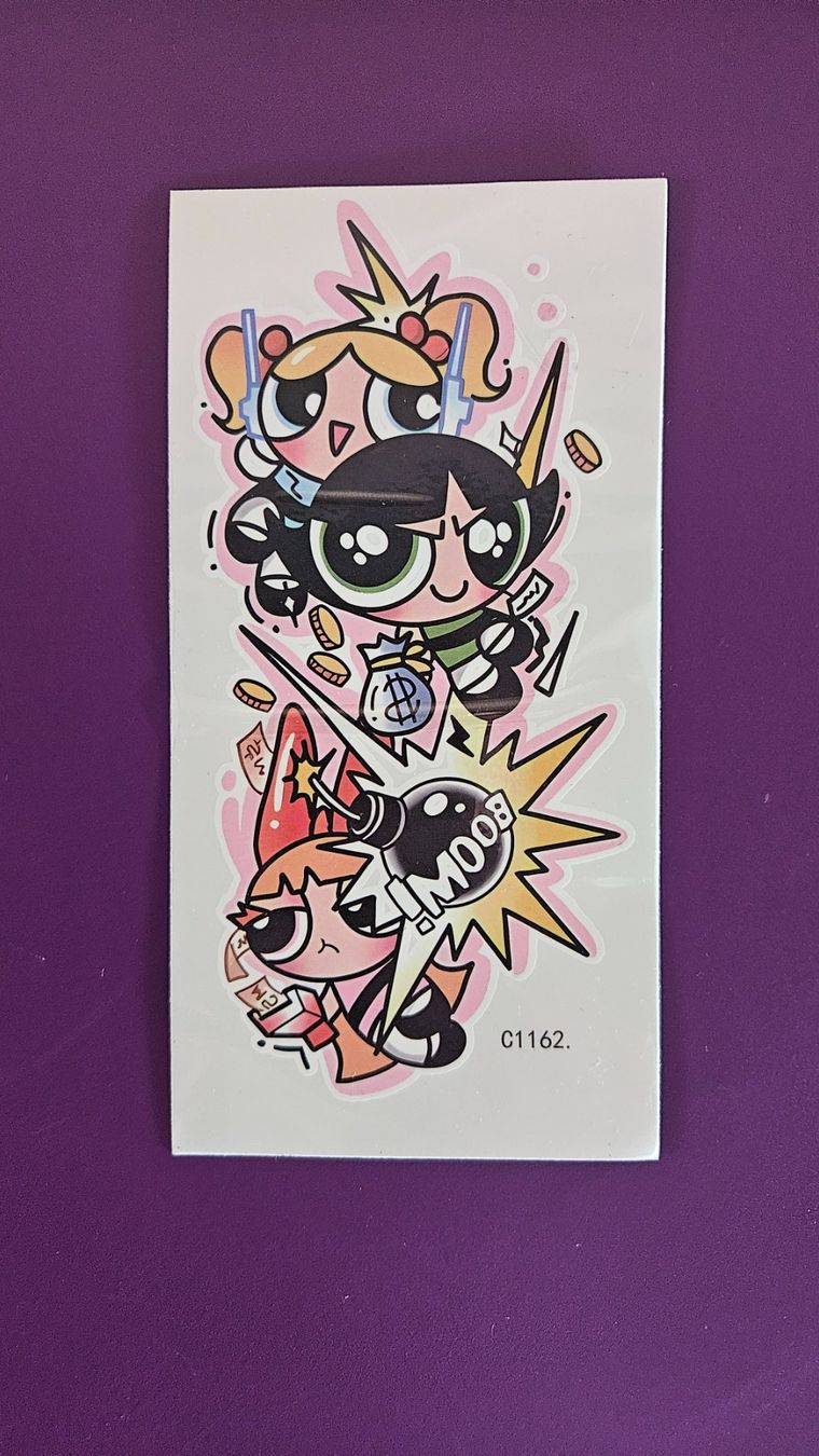 Sticker: Kinder Tattoos - Powerpuff Girls – Usato da Basel venduto da True_Hofer_Store