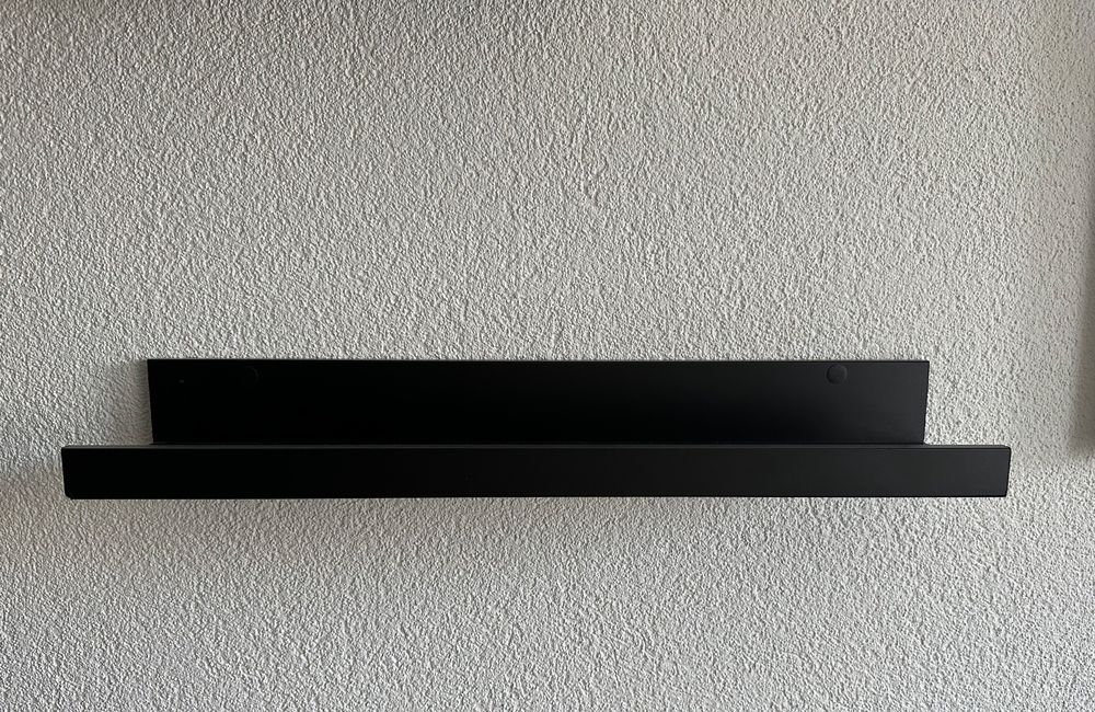 10 Stück Zierleistenhaken Schwarz Matt – Für Dado-Bilderleisten, 32x48 Mm, Aus Stahl, Einfach Zu Montieren