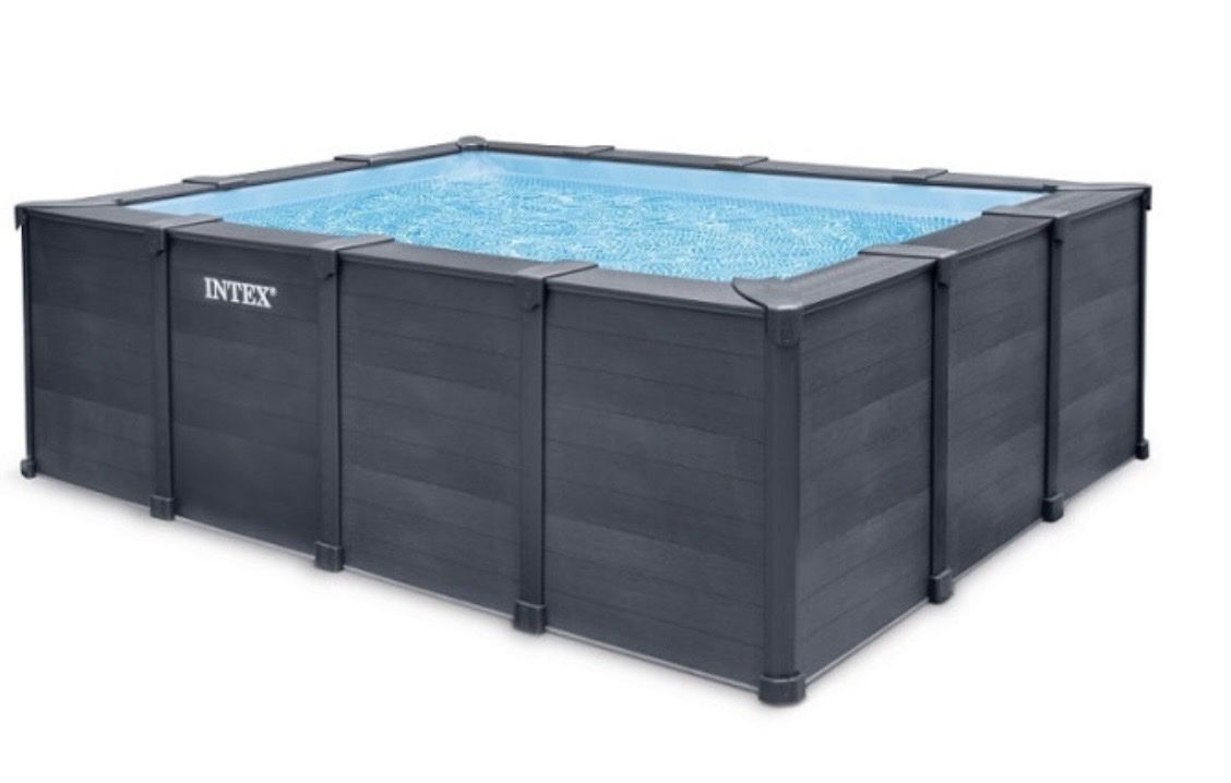 Intex Schwimmbad: Intex Graphite Gray Pool, 400x300x124cm – Gebraucht aus Bütschwil von hfs2010 9