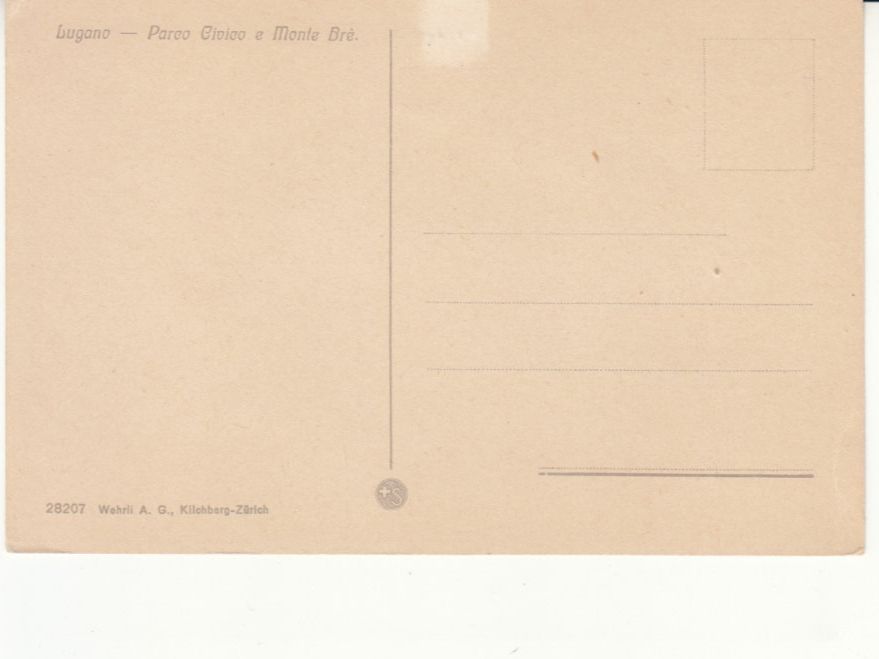 Cartoline postali: Lugano ca. 1940 – Usato da Bürglen TG venduto da StampGraf 1