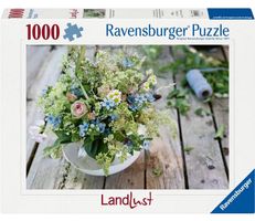 Ravensburger 1000 Teile Puzzle Wiesenstrauss mit himmelblaue