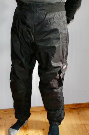 Schwarze wasserdichte Motorrad Herrenhose Gr. XL