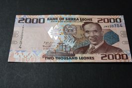 UNC Sierra Leone 2 000 leones 2021