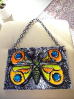 Keramik Schmetterling / Wandbild Unikat