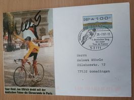 Jan Ullrich - handsigniert - mit Sonderstempel