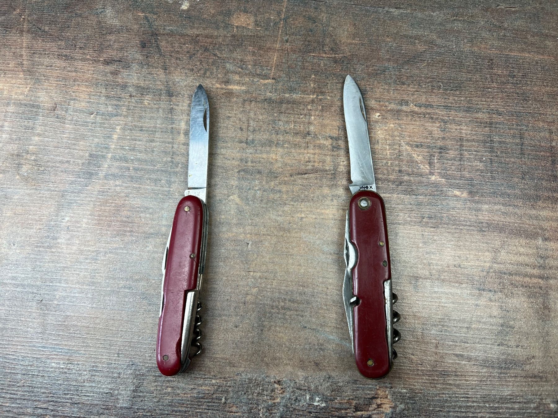 Coltelli tascabile: 2 Alte Messer Klappmesser Sackmesser – Usato da Hallau venduto da R.R.91