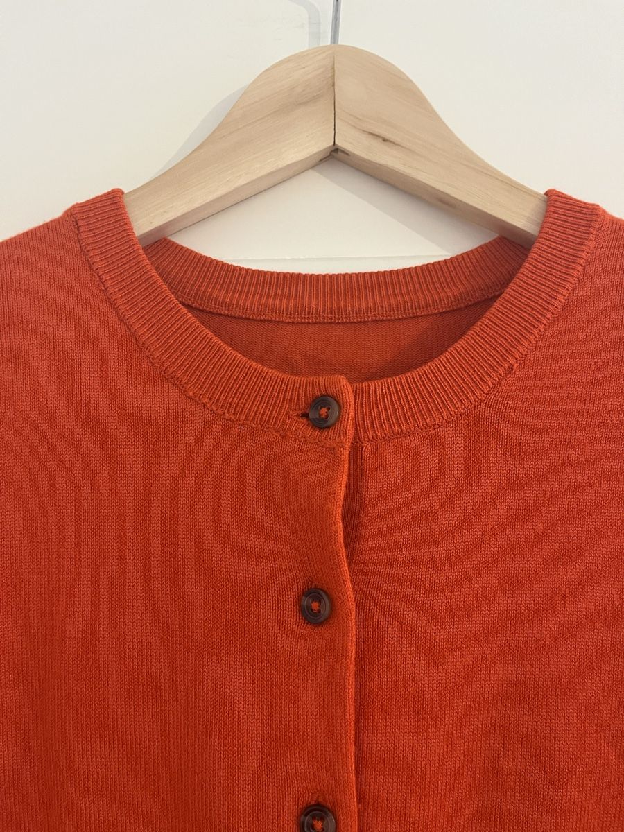 Maglioni & Felpe: Rundhals-Cardigan, orange – Usato da Zürich venduto da vintage_for_you 2