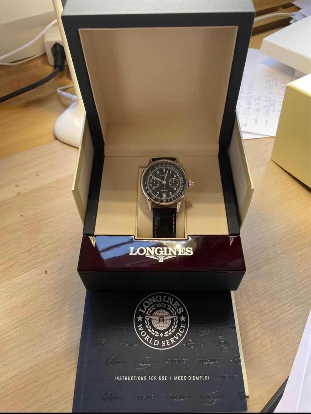 Longines Orologi: Box included - Longines Heritage Chronograph Automatic Watch – Usato da St. Gallen venduto da moh_9622 1