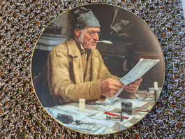 Antike Zierteller von Albert Anker - Der Gemeindeammann 55