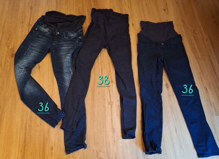 3 mal Umstandshose Gr 36/38