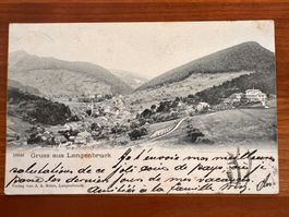 Postkarte  Langenbruck Gruss aus 1904    (P590)