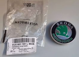 1x Skoda Nabendeckel Nabenabdeckung Radzierkappe Alufelgen