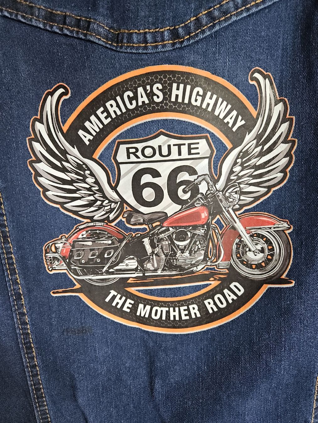 Robes: Robe jeans motarde esprit vintage Harley Davidson – Neuf avec emballage d'origine à Thônex par lacomtessedesfees 2