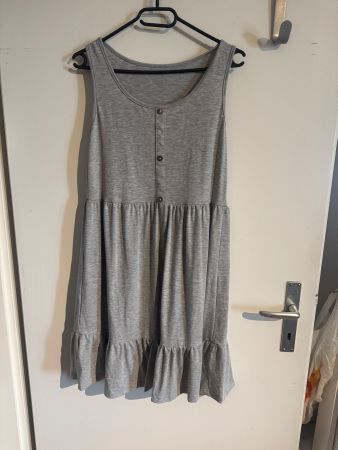 Graues Sommerkleid Gr L