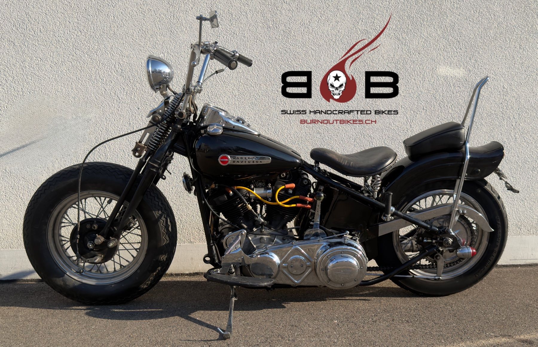 Harley-Davidson Chopper: HARLEY DAVIDSON kNUCKLEHEAD 1942 OLDTIMER – Usato da Sirnach venduto da B.O.B.BIKES 1